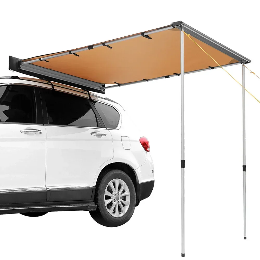 Car Awning Pull-Out Vehicle Shades, Waterproof Roof Rack Truck Side Awning Shelter SUV Canopy Camper Tent