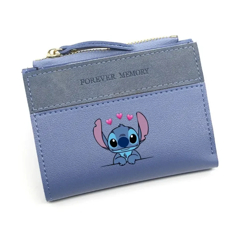 Mini portefeuille en cuir PU pour femme, porte-monnaie mignon, porte-cartes multifonctionnel, court, anime