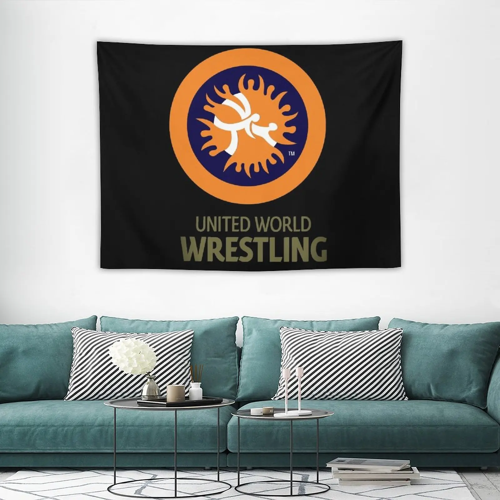 New United World Wrestling Tapestry Wall Deco Things To The Room House Decorations Tapestrys