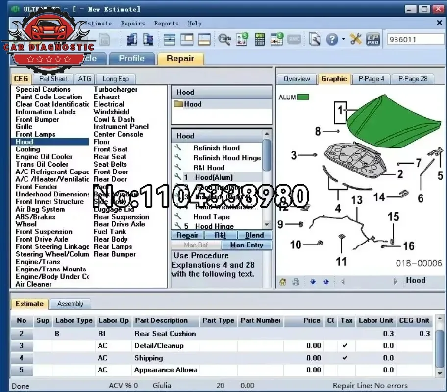 2026 Newtest Car 2023 MITCHell ULTRAMATE 7 COMPLETE ADVANCED ESTIMATING SYSTEM+Patch for Never Expire+Can Installed Indefinitely