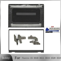NEW For Vostro 15 3510 3511 3515 3520 3525 0DWRHJ Rear Lid TOP case laptop LCD Back Cover/Front Bezel/Hinges L&R Black Shell