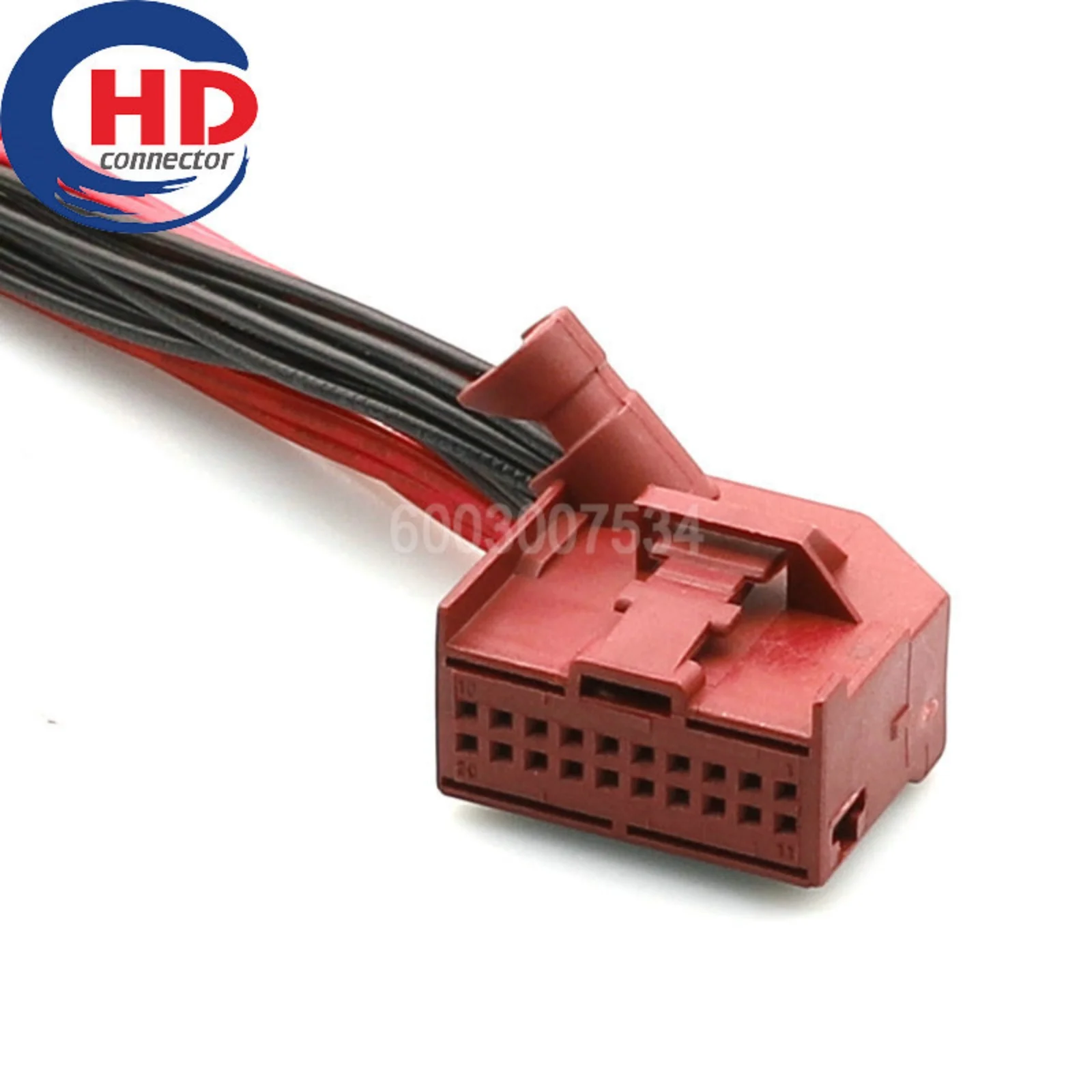20 Pin Connector Unsealed 0.6mm Series Female Connector Cable Plug Motorcycle Electrical Harnesses Wiring Harness