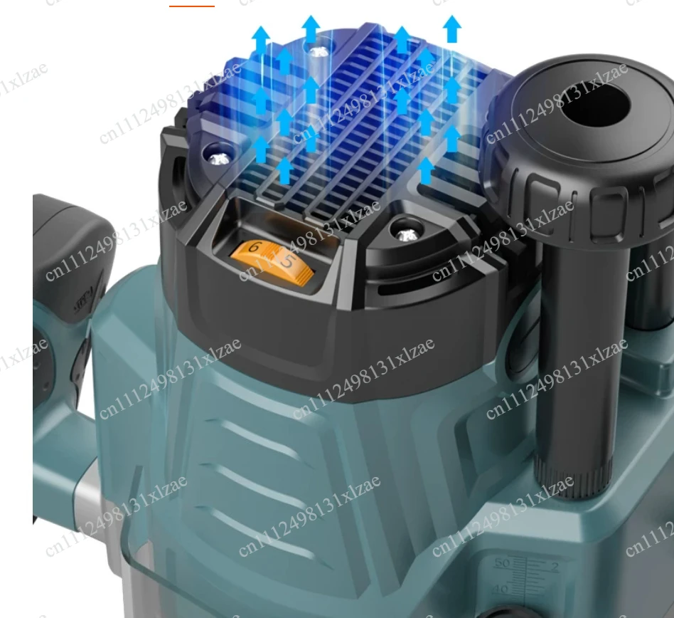 Professional 2000W Electric Wood Trimmer – 220V 6-Speed Adjustable Milling Machine for Grooving, Tenon Joinery, and Trimming