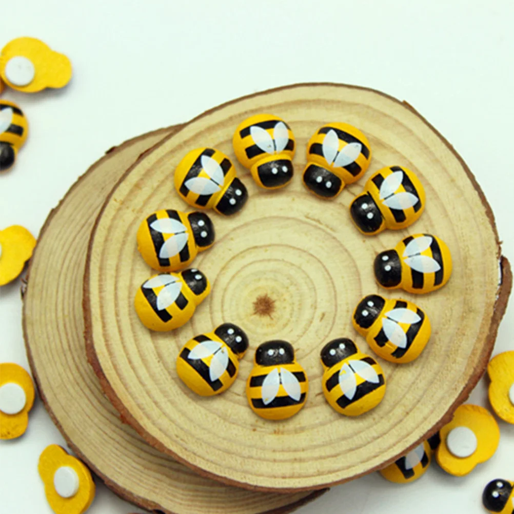 

200pcs Yellow Bee Fridge Stickers Cute Cartoon Magnetic Refrigerator Decor For Kids Home Kitchen Office Wall Art Magnets