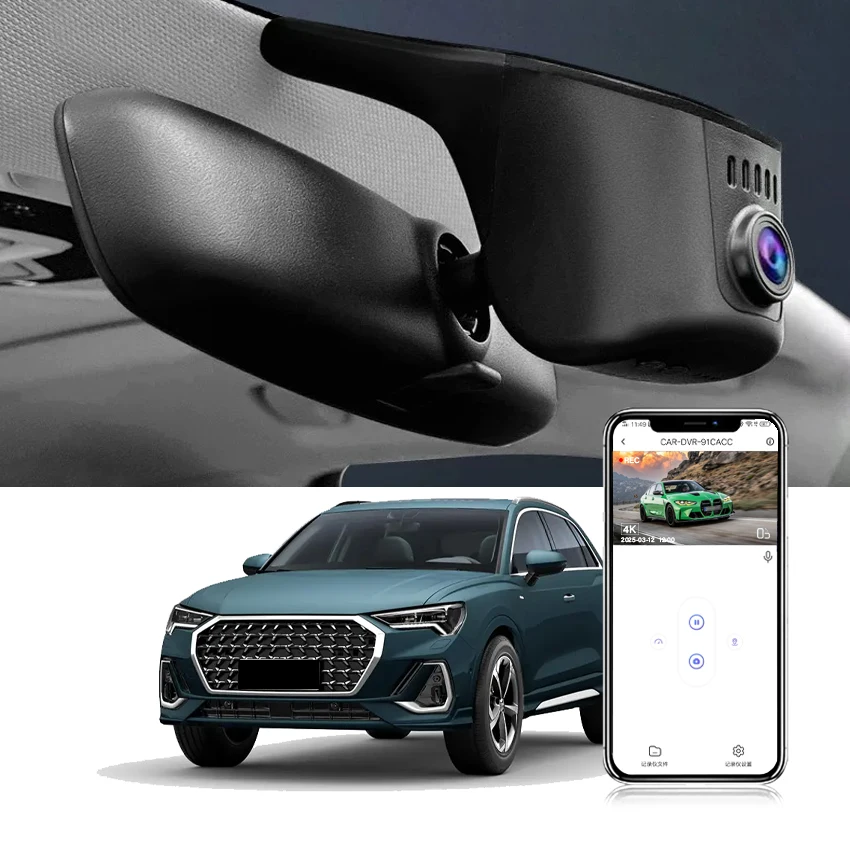 Plug and Play 4K Car DVR Dash Cam for Audi a3 a4 a5 a6 a7 a8 q3 q5 q7 b4 b5 b6 b7 b8 b9 8v c5 c6 c7 8p 8v rs tt 2004-2026