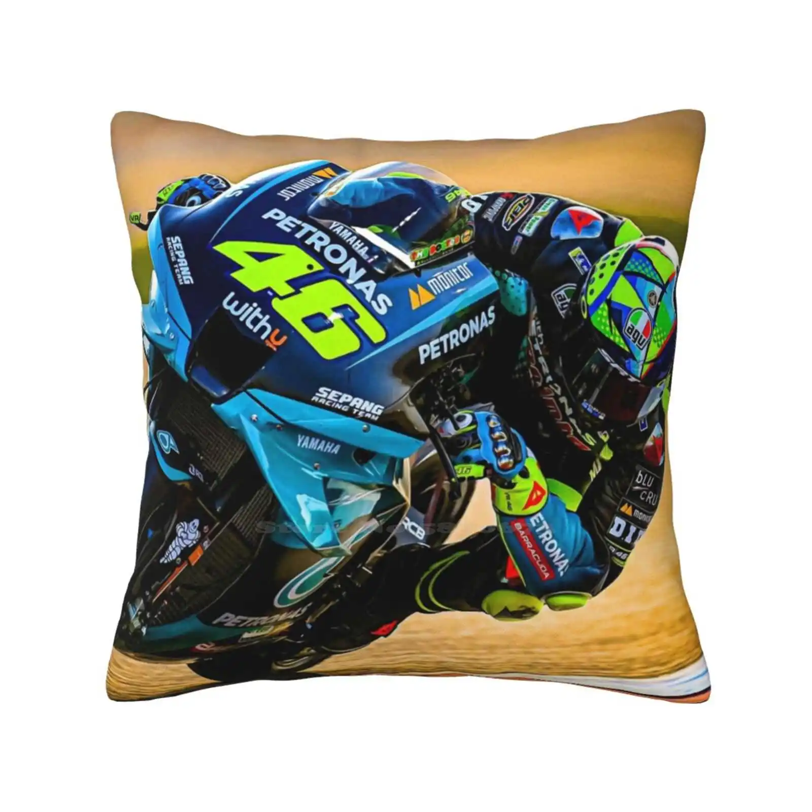 Racing His 2021 Motorcycle Pillowslip Pillowcase Motorbike Motorcycle Racing Motorsports Rider Racetrack Fan 2021 The Doctor