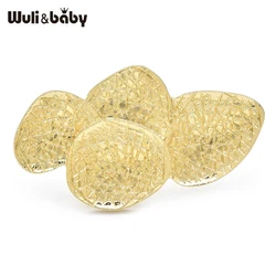 Wuli&baby High Quality Art Geometric Brooches For Women Unisex 2-color Alloy Leaves Party Office Brooch Pins Gifts