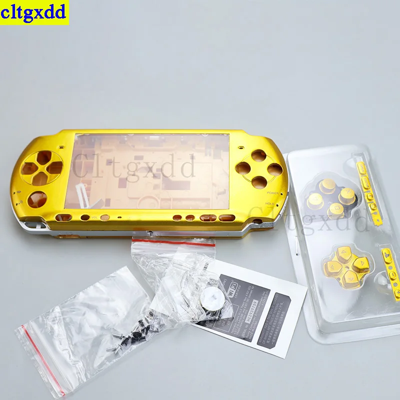 ﻿ Cltgxdd 1 set FOR PSP 1000 2000 3000 game console case with button screws, label stickers, top and bottom panels outer shell