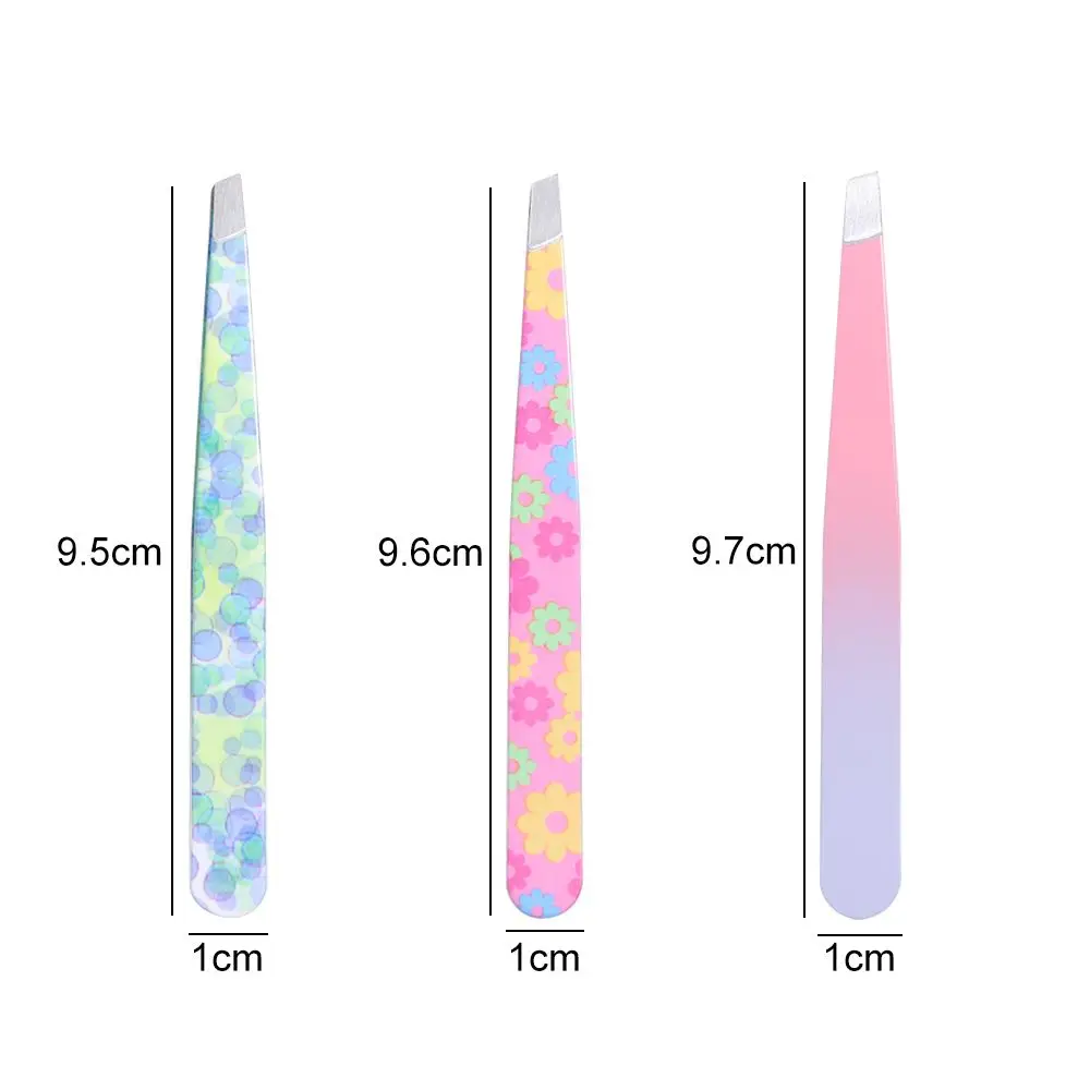 Pince à sourcils professionnelle à motif de dessin animé, en acier inoxydable, coupe des sourcils, multifonction, étanche