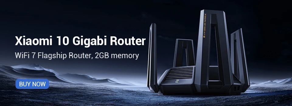 Roteador Xiaomi BE7000 WiFi 7 MLO Tri-Band Repetidor WiFi 7 1GB