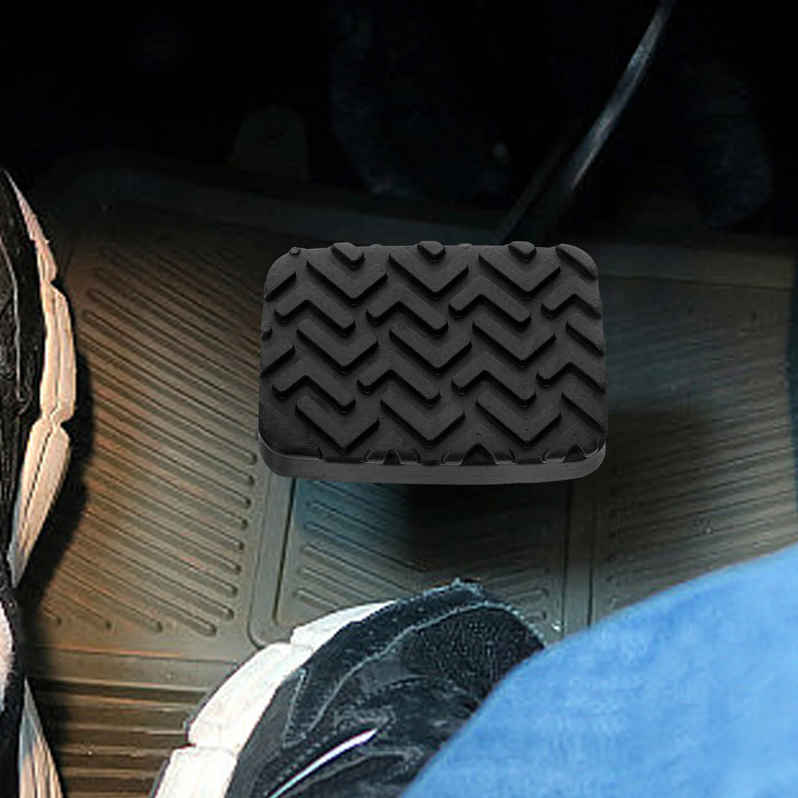 

Brake Pedal Pad Replacement 1Pair Textured Design Non Slip Pedal Covers Universal Fit Car Safety Accessories Pedals Foot Covers