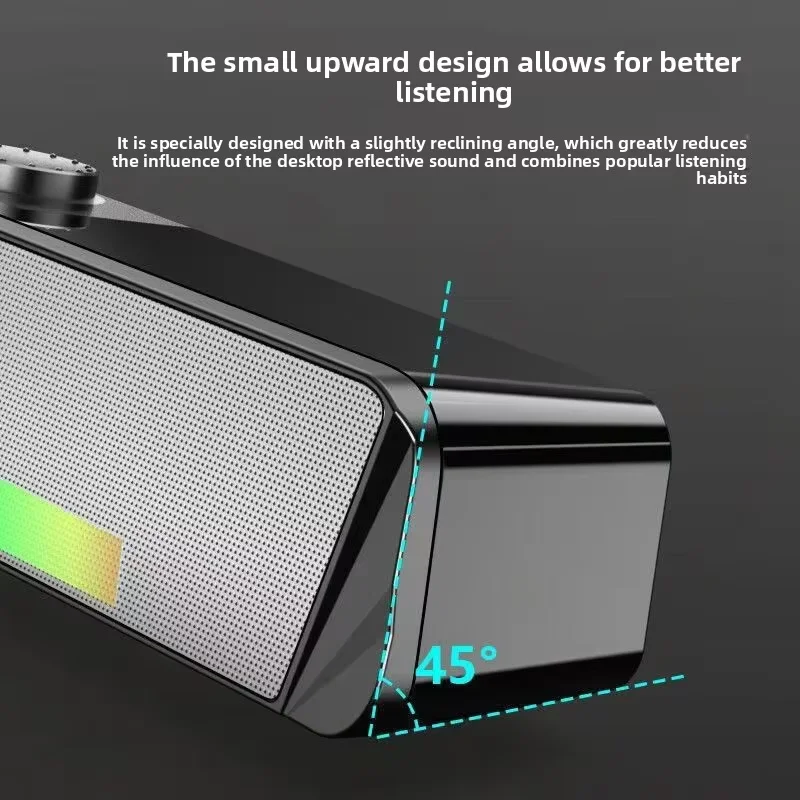 Portable Multimedia Speaker Bluetooth USB Wired for Laptop Home Theatre RGB Sound Blaster PC Desktop Speaker Colum Speakers