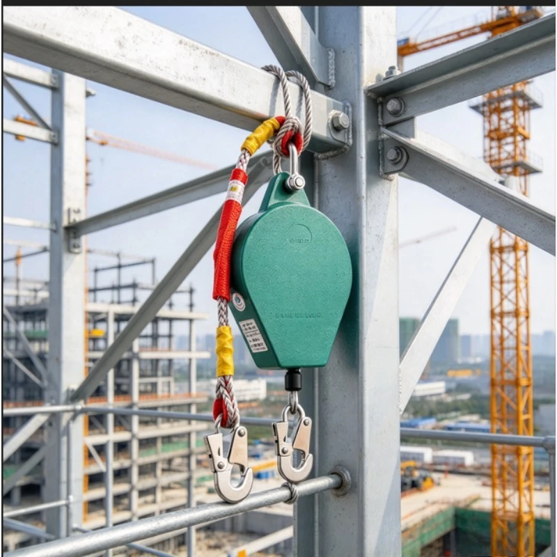 Fall Arrestor Self Retracting Lifeline Anti Fall Device For Aerial Work Elevator Crane Safety Protection