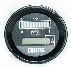 12V/24V Digital Battery Percentage Gauge Round Discharge Hour Meter for Curtis 803 Meter EZGO Club Car