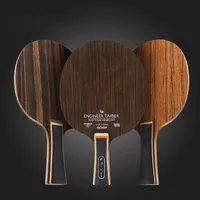 Table Tennis Racket Bottom Plate 5Ply For Table Tennis Racket Long Handle Ebony Dalbergia Ping- Pong Blade Paddle Bottom Plate