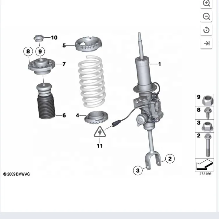 Out Spring Suspension Is Suitable for the BMW 5 Series 7 Series Spring Suspension Shock Struts Auto Parts