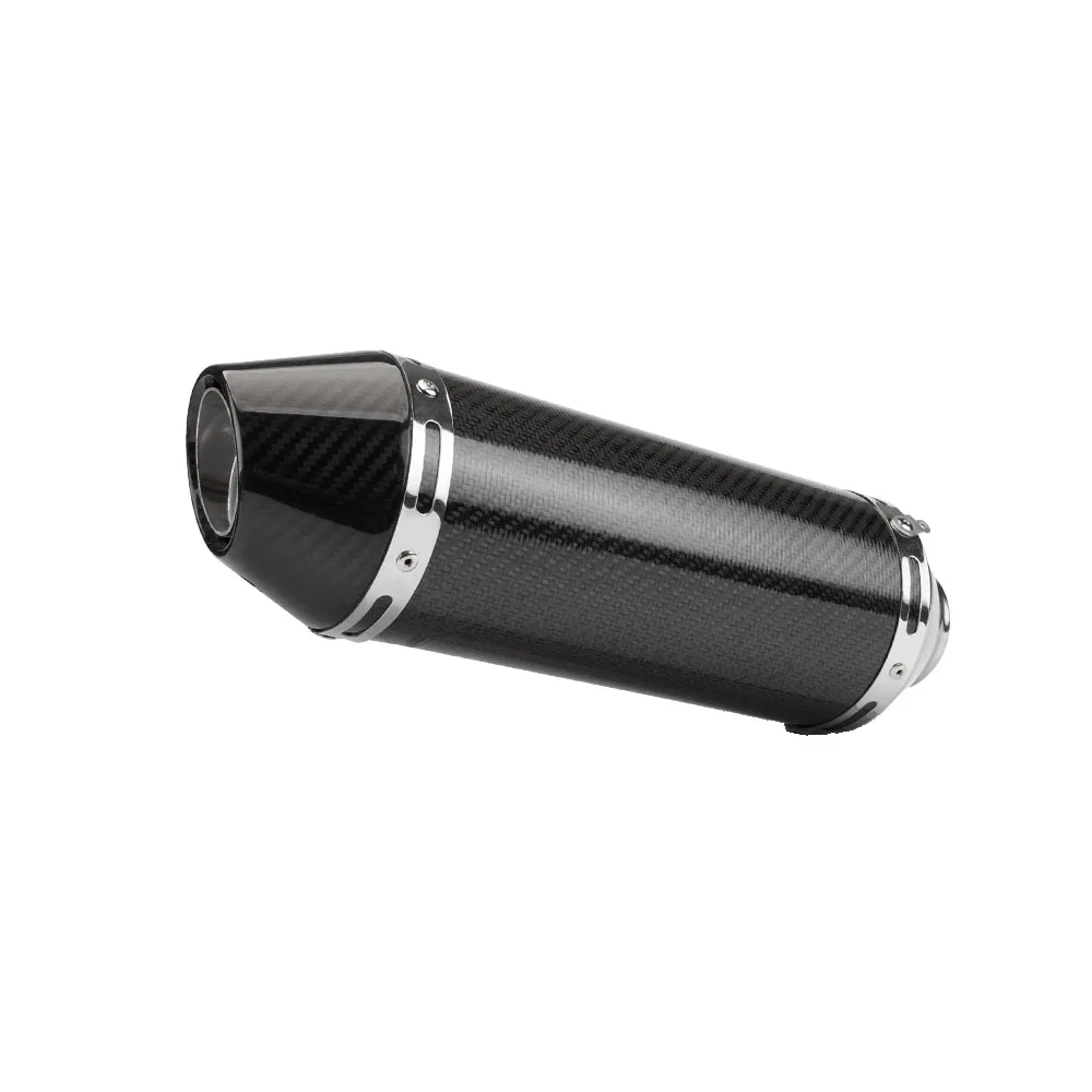 

51MM Universal Carbon Fiber Motorcycle Exhaust Muffler for Pcx Nmax Z400 250 Z650 Cbr150r Cbr250rr R15v3 Exhaust Modification