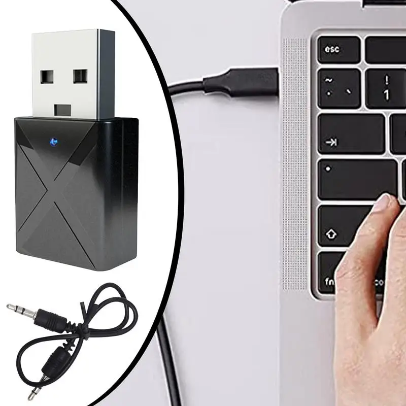 Adaptador sem fio 5.0 adaptador sem fio de mesa 2-em-1 transmissor usb computador receptor de tv plug-and-play para trabalho remoto