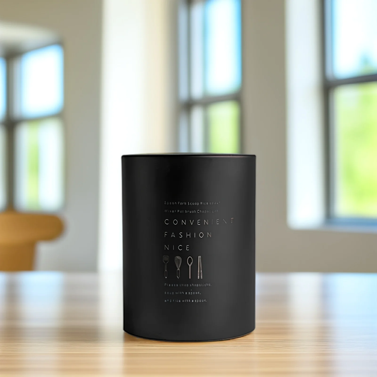 

Stainless Steel Black Nordic Style Chopsticks Rack Multifunctional Spoon Fork Drain Holder Cutlery Storage Holder Kitchen