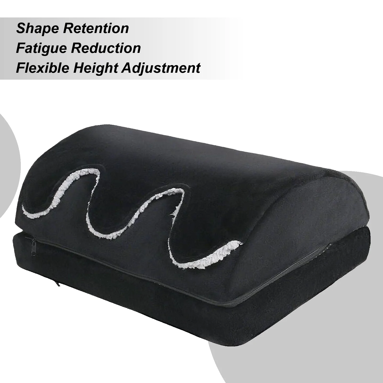 

Подставка для ног для стола, регулируемая по высоте подставка, эргономичные табуретки для ног с теплым карманом для гостиной, кровати, кабинета, кухни