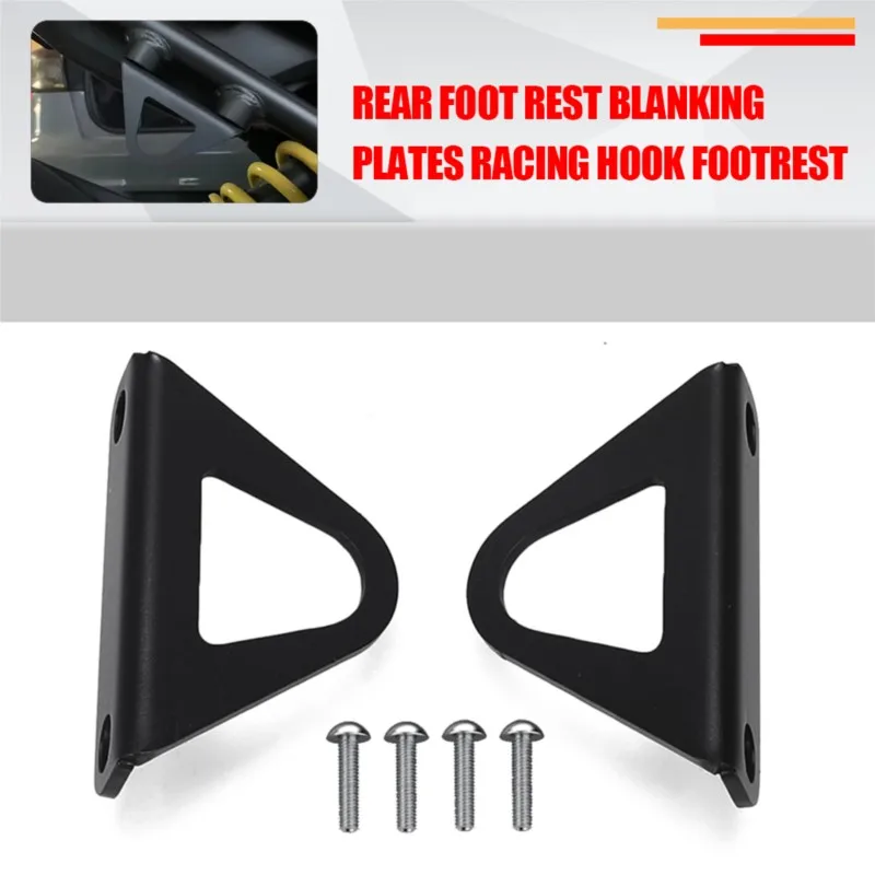 

Motorcycle Acessories For HONDA CB 650R CB650R CBR 650 R 650R 2019-2025 Rear Foot Rest Blanking Plates Racing Hook Footrest