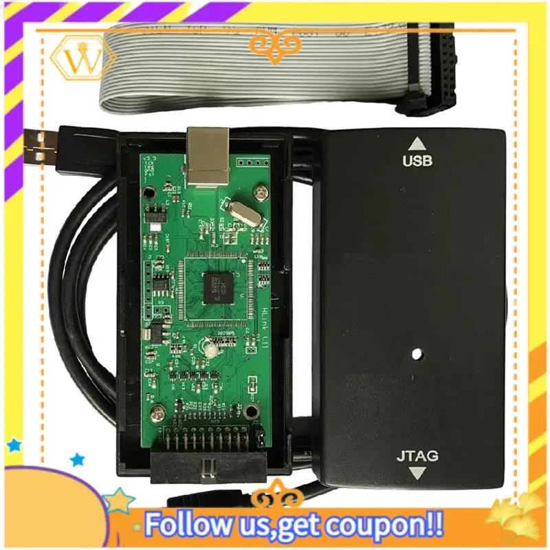 A01K-Per J-LINK J Link V11 STM32 Emulatore Debugger Jtag Swd Programmatore ARM MCU Debug Strumento Supporto V8 V9 V10 Ad Alta Velocità
