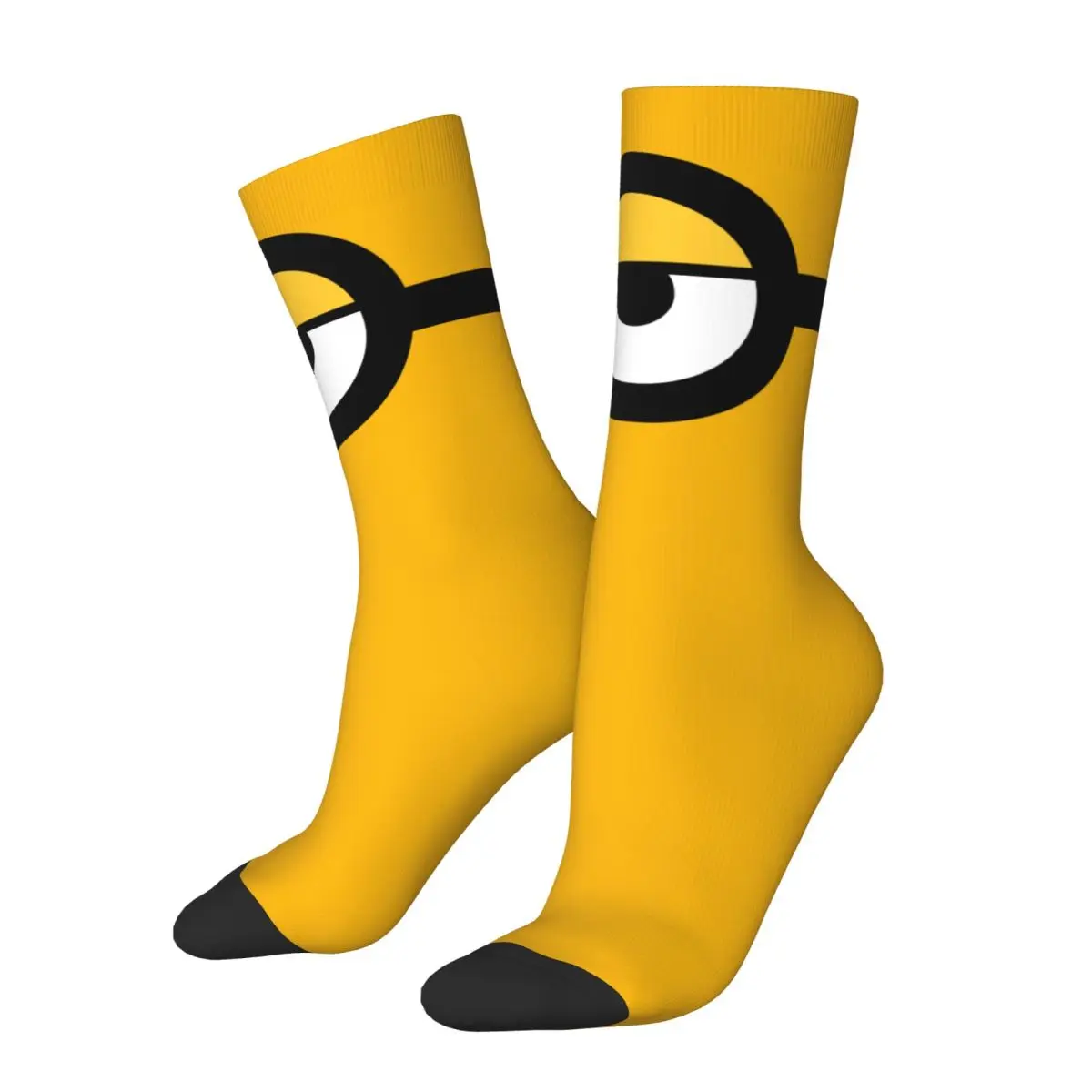 Chaussettes de compression mignonnes pour hommes, chaussettes sans couture, chaussettes d'équipage, Harajuku, Moi moche et clérose ant, Elin, Minions, décontracté