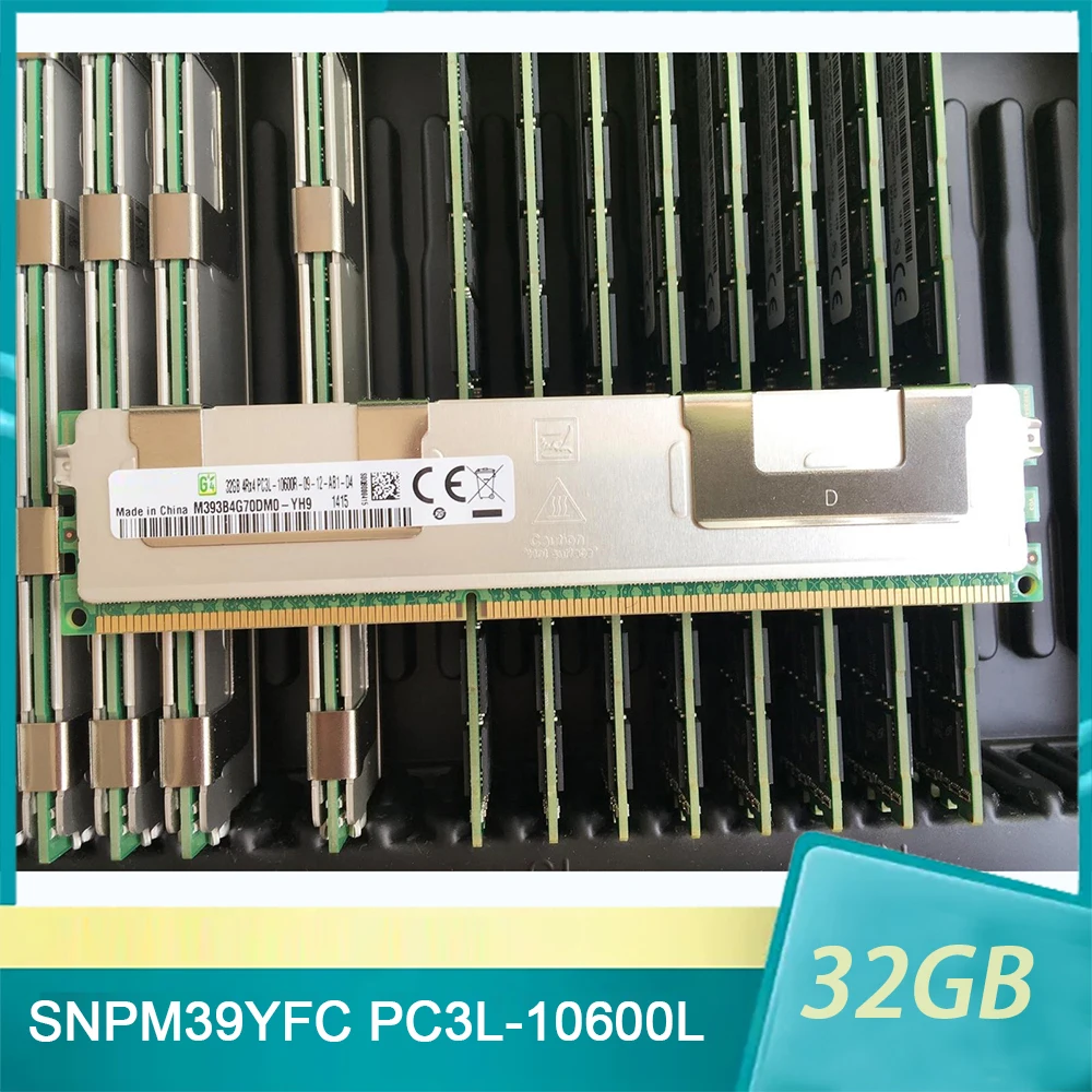 

SNPM39YFC/32G PC3L-10600L 32GB 4Rx4 DDR3 1333 REG RAM Server Memory Fast Ship High Quality