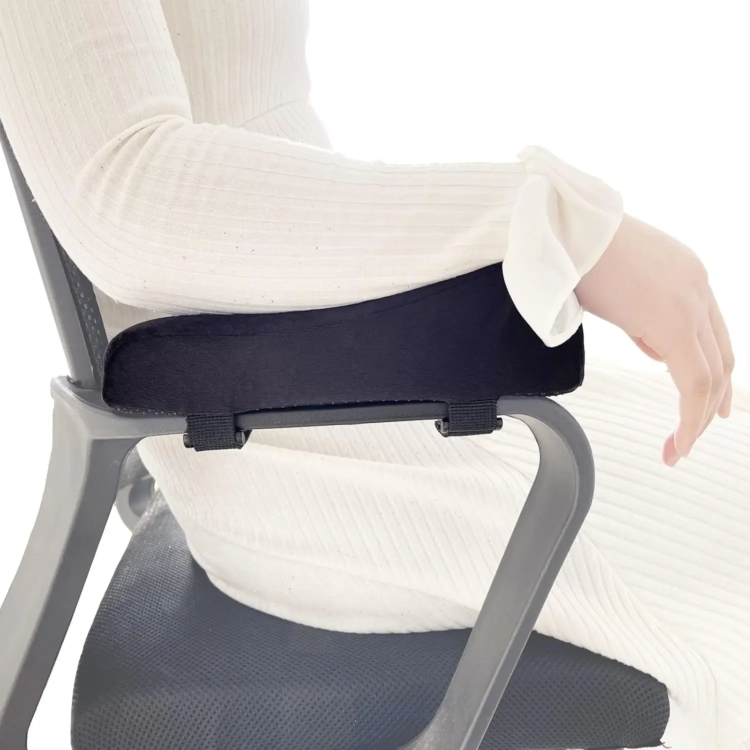 2pcs Office Computer Chair Cover Armrest Pads Covers Arm Rest Pad Foam Elbow Pillow for Forearm Pressure Relief, Arm Rest Covers
