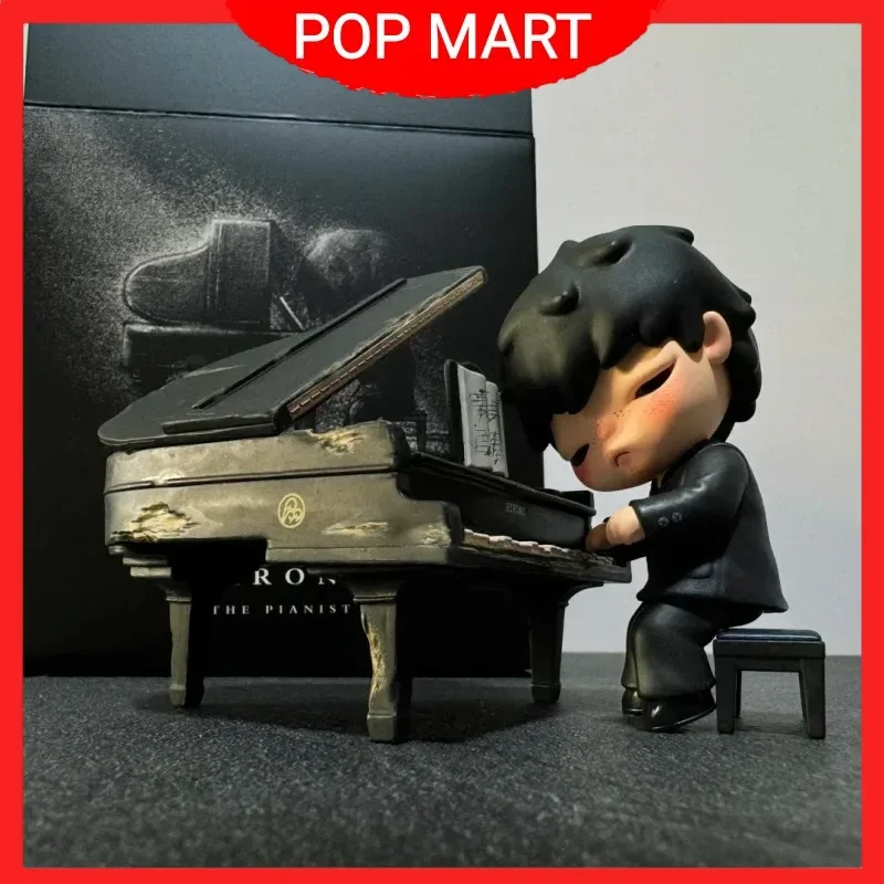 

Подлинная Pop Mart Hirono Piano Master, ручная подвесная карта, подлинная модная игрушка, кукла, украшение, декор для стола, подарки-сюрпризы на день рождения