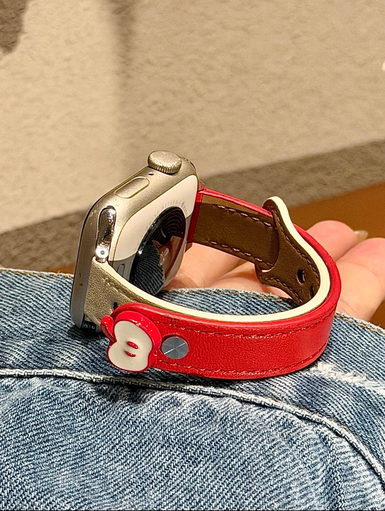 ممتاز حلقة جلدية Correa لساعة أبل الفرقة النساء سليم سلسلة الترا 11/10/9/8/ 40 مللي متر 41 مللي متر 42 مللي متر 44 مللي متر 45 مللي متر 46 مللي متر 49 مللي متر حزام