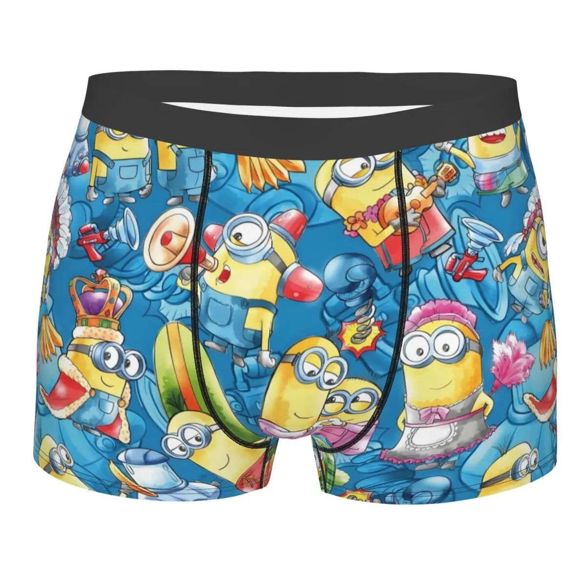 

Пользовательские мужские модные M-Minions аниме милое нижнее белье трусы-боксеры дышащие шорты трусы трусы