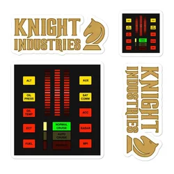 For Knight Industries Stickers (4) Rider