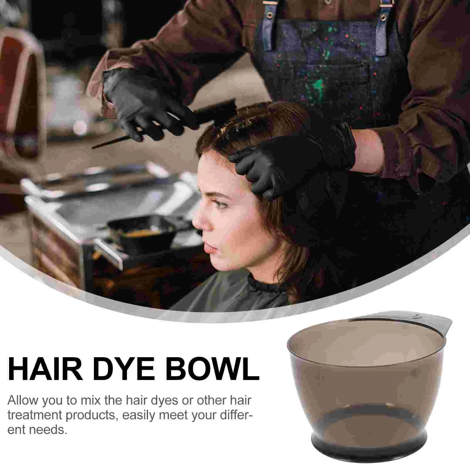 2pcs Professional Salon Hair Coloring Dyeing Kit Hair Dye Kit Hair Oil Treatments Tools with Tinting Bowl and Dye