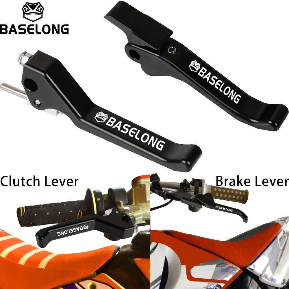 Baselong Aluminum Shorty Brake Lever & Clutch Lever For Husqvarna TE/TC/TX/FE/FC/FX S 125-501 2017 2018 2019 2020 2021 2022 2023
