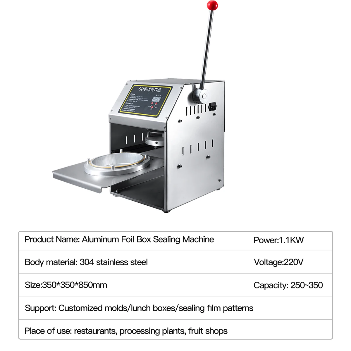 Film Heat Sealing Machine, Snack Shop Sealing Machine