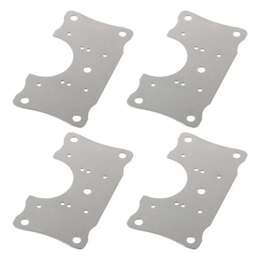 Secure Plate Hinges Cabinet Hinges Fixing Screws Hinge Repair Tablets Repair Kit Silver Cupboard Cabinet 9*5cm