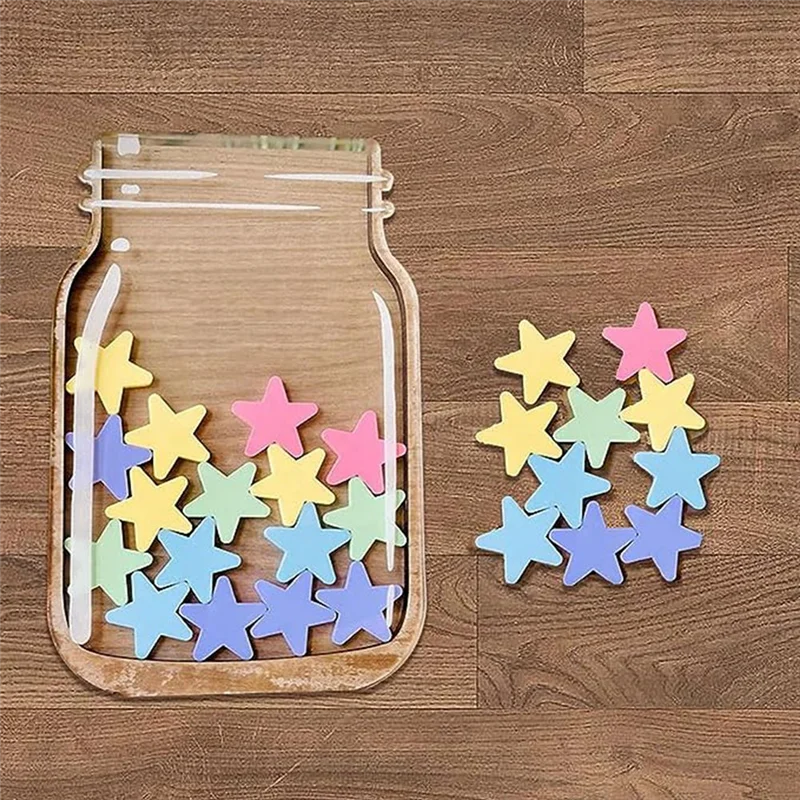 Reward Jar Set Kit For Kids With Stars Classroom Daily Training Reward Board Classroom Reward Jar Kit With Tokens Chore Chart