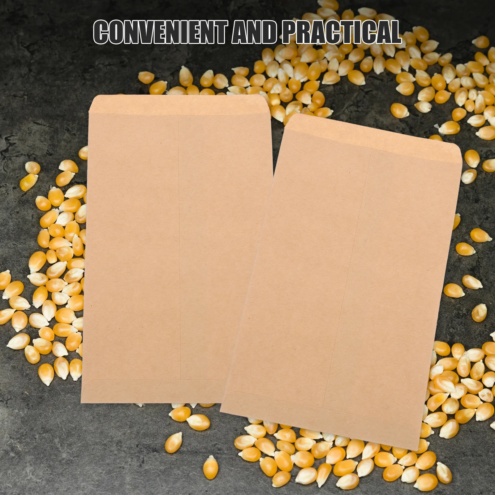 

100Pcs Seed Envelopes Small Paper Seed Packets Sturdy Storage Bags for Seeds Coin Cards Multipurpose Use Small Envelopes