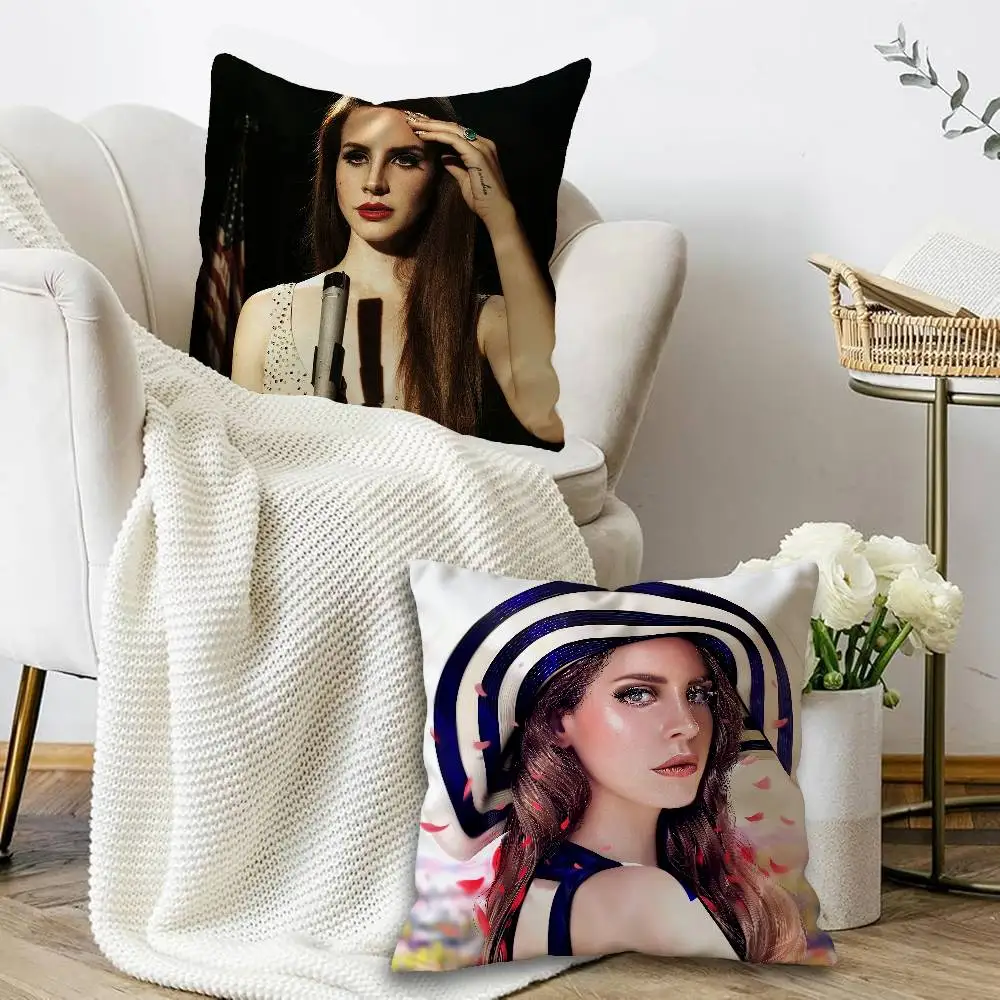 Lana Del Rey Hot Music Pillow Gift Home Office Decoration Bedroom Sofa Car Cushion Cover case 45x45