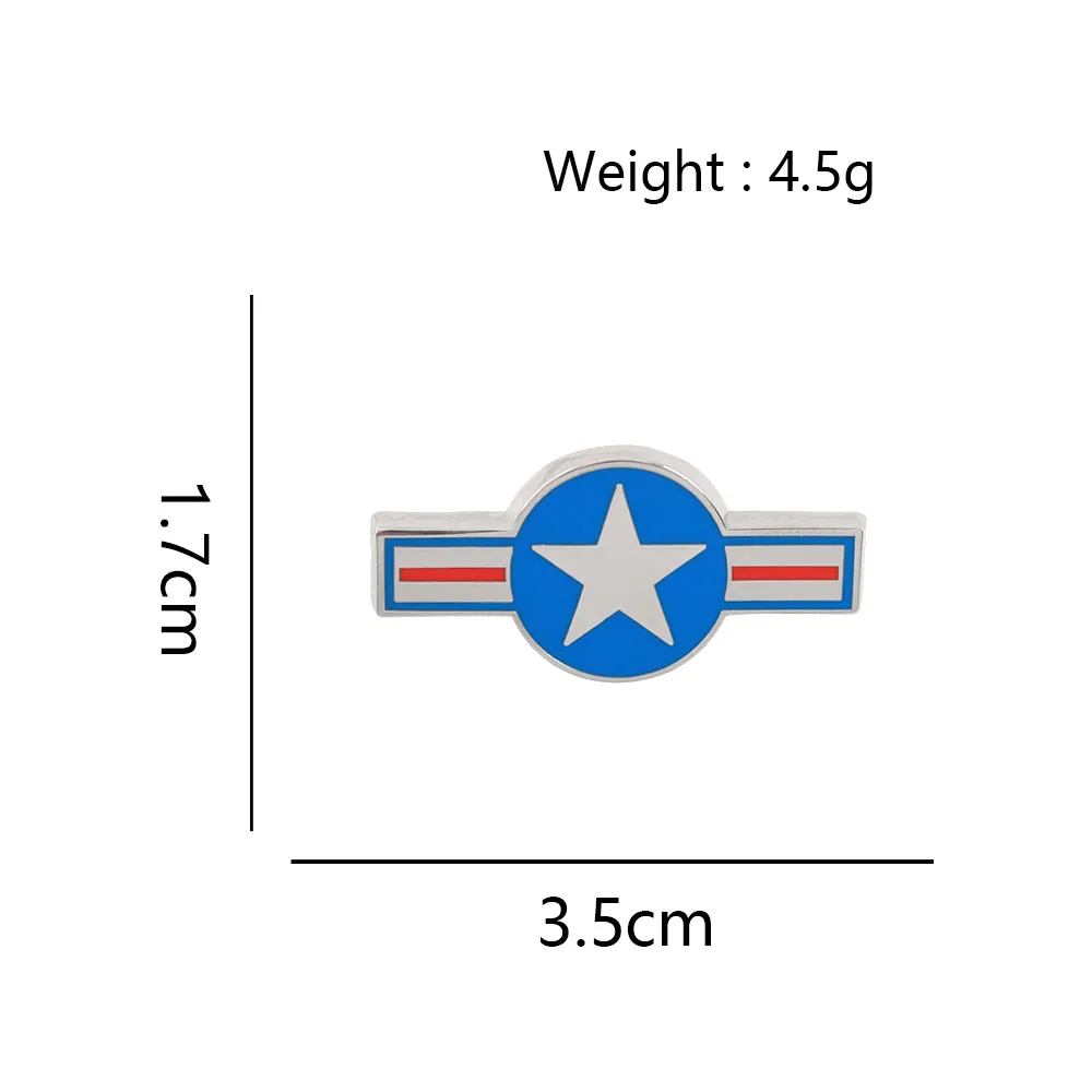 Us Air Force Roundel Enamel Pins Military Aircraft Insignia Brooches Us Army Star Badge Tactical Backpack Pilot Jewelry Gift