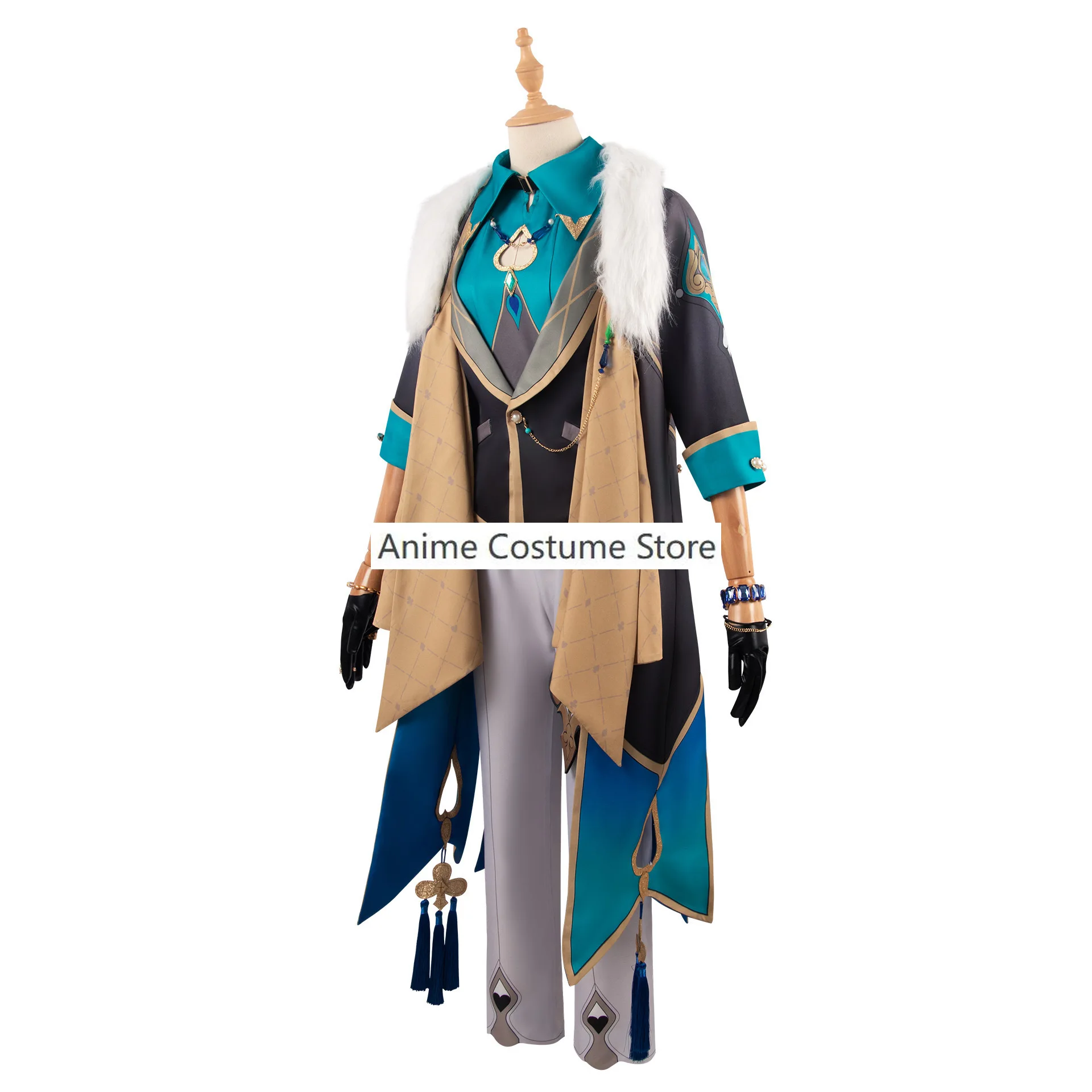 Костюм для косплея авантюрина, звезда, железнодорожная стена, кольца, тату-наклейки, интестральная мир, корпорация топаза, коллеги