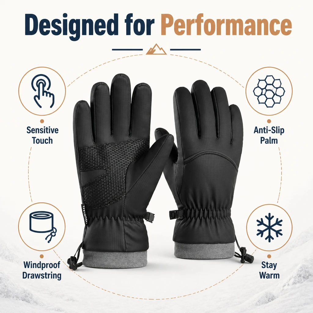 Sarung Tangan Ski TRALOW Tahan - Running Gear In Winter ulasan dan harga