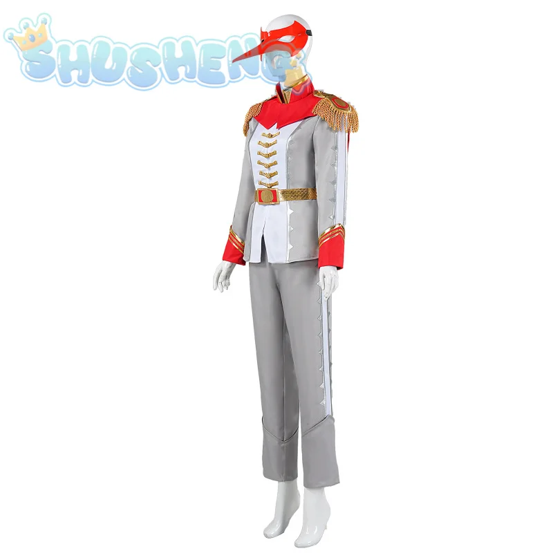 Akechi Goro P5 Cosplay Costume pour hommes et femmes, manteau, ceinture, masque, ensemble de voleur de fête d'Halloween, ensemble d'invitation uniforme, jeu, Persona 5 CROW