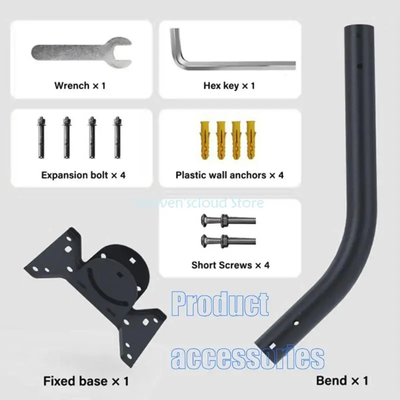 Y88B 360 도로 회전식 금속 파이프 어댑터 보안 안테나 포지셔닝에 대한 지원