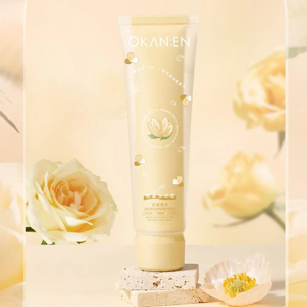 

White Truffle Moisturizing Hand Cream Anti-drying Hydrating Hand Smooth Brighten Repairing Nourishing Winter Hands Care Aut M5I6