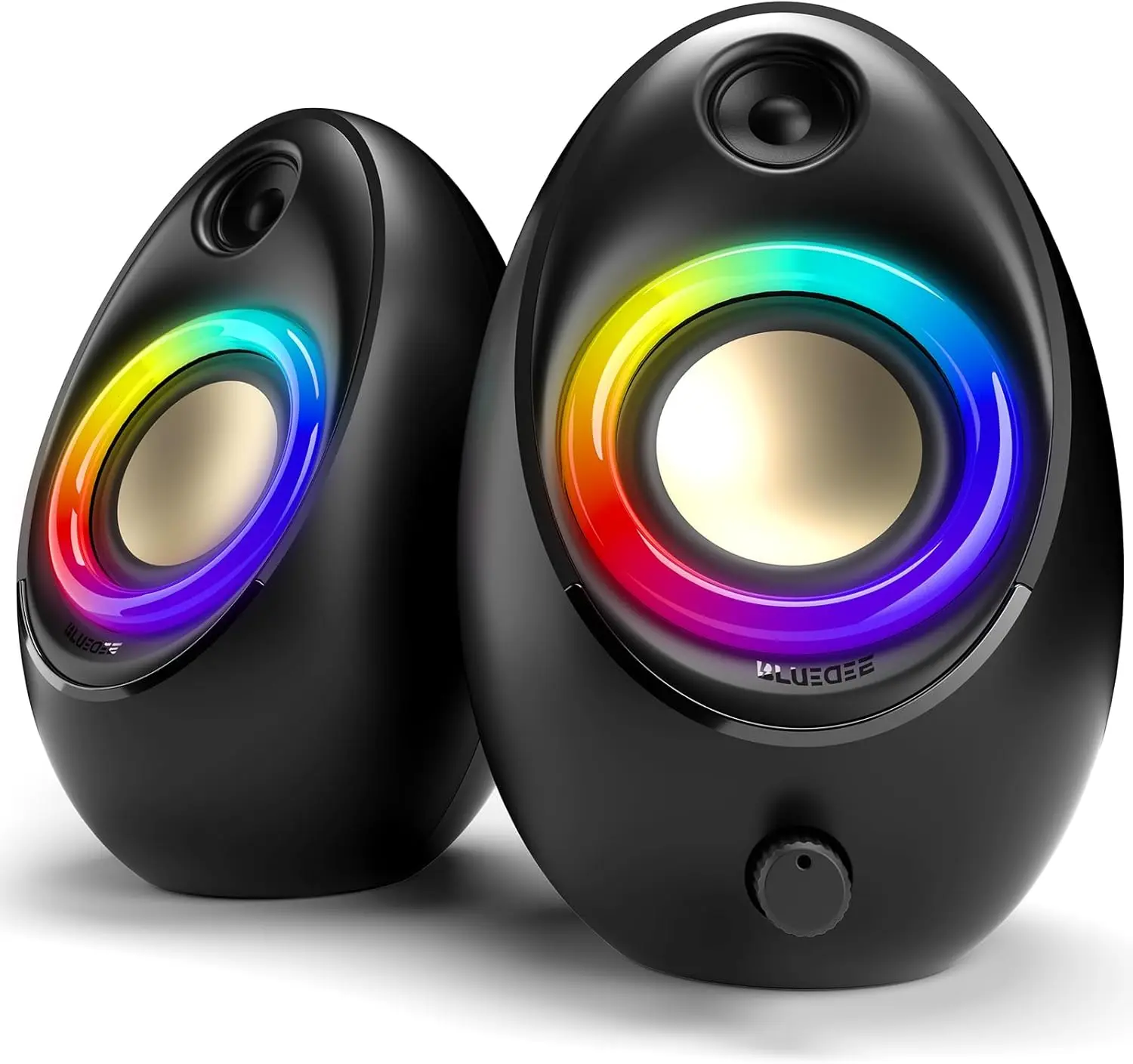 

Компьютерные колонки 20 Вт с Bluetooth 5.4 и RGB-подсветкой, чистым стереозвуком и улучшенными басами для настольных ПК и ноутбуков