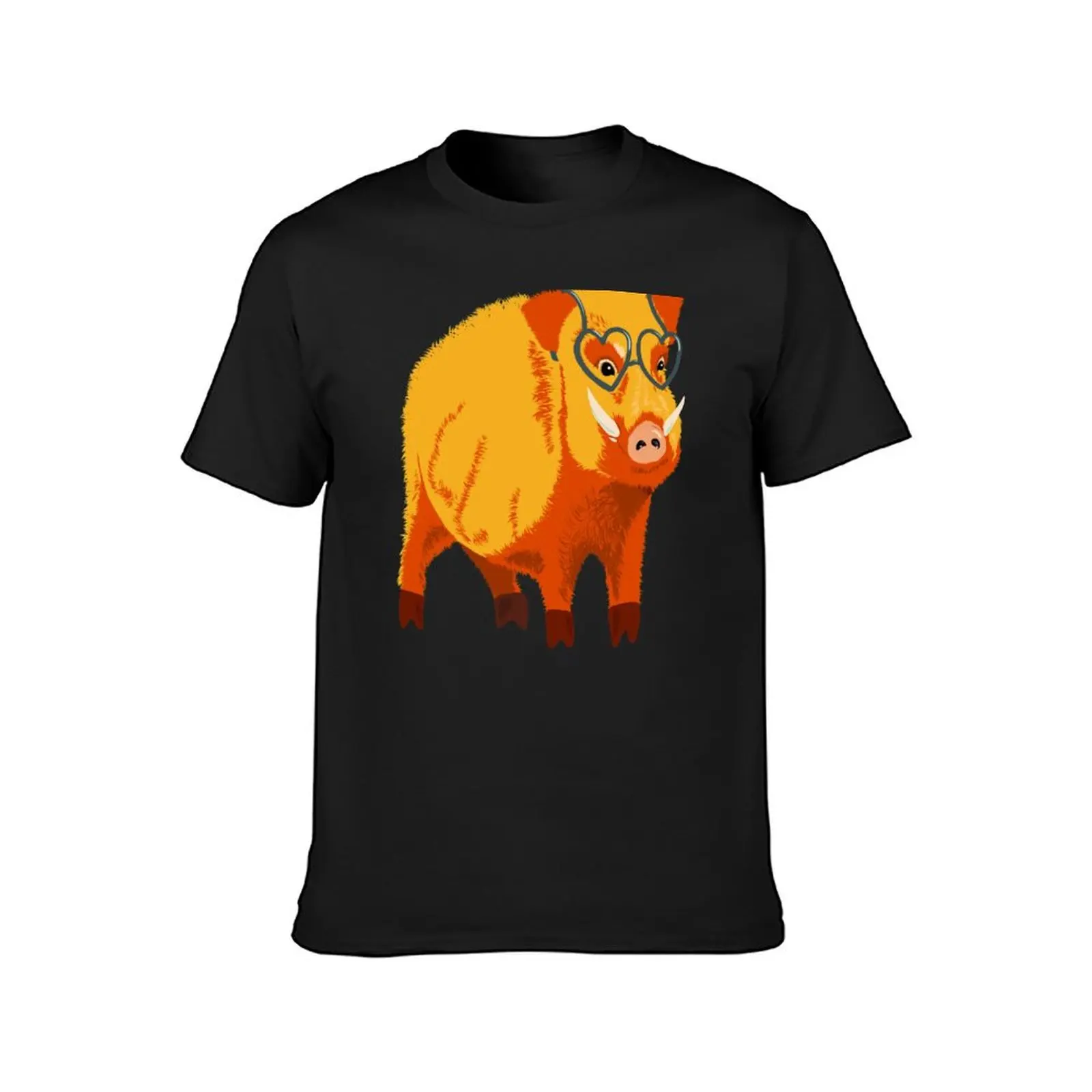 Funny Kind Hearted Boar T-Shirt sublime animal prinfor boys Men's clothing