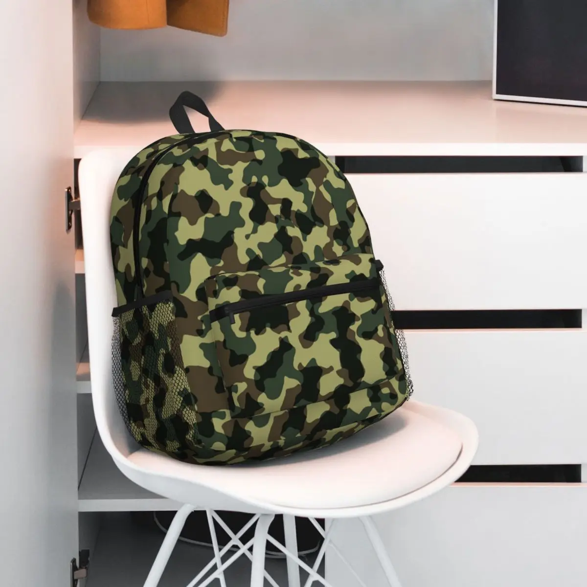 

Camouflage Military Camo Army Backpack Daypack Large Capacity Boys Girls BookBag School Bag Shoulder Bags for Men Women