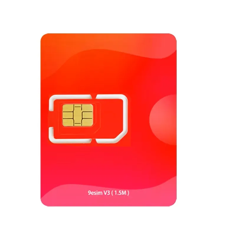 9esim V3 Physische ESIM-Schreibkarte für Entsperrte Mobiltelefone Unbegrenzter Profildownload STK-Menü Kompatibles Mobilzubehör